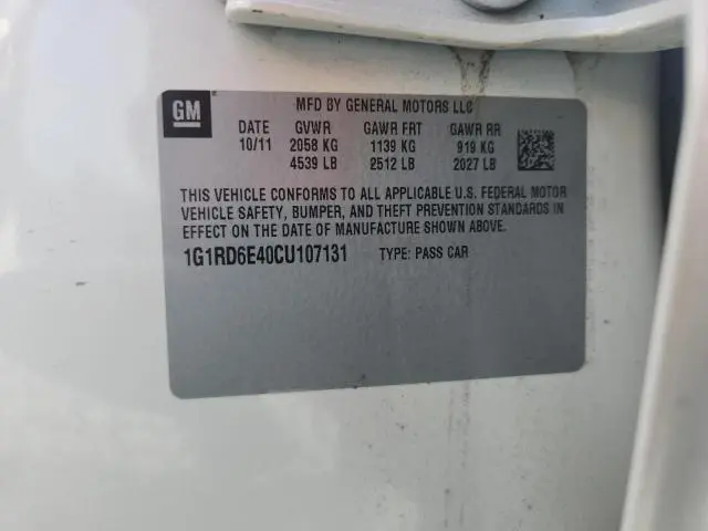 2012 CHEVROLET VOLT   