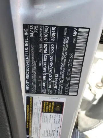 2013 MERCEDES-BENZ ML 350 4MATIC  