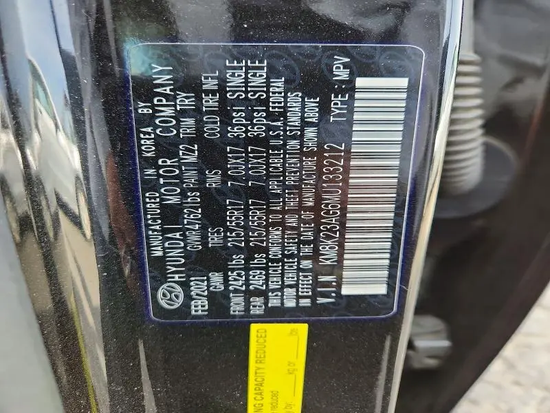 2021 HYUNDAI KONA SEL  