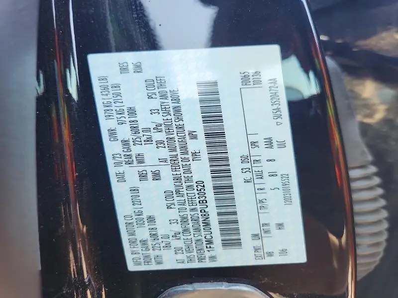 2023 FORD ESCAPE ST LINE  