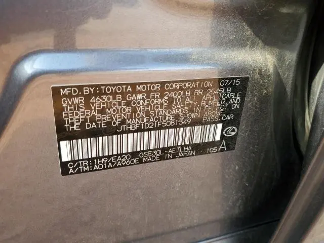 2015 LEXUS IS 250  