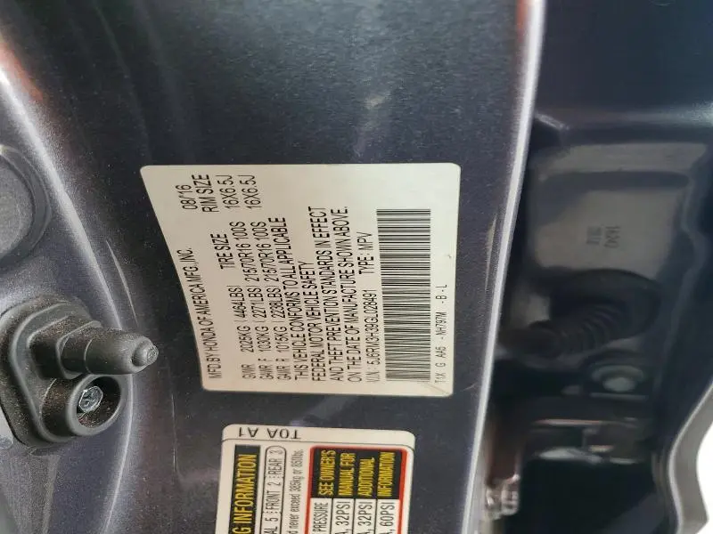 2016 HONDA CR-V LX  