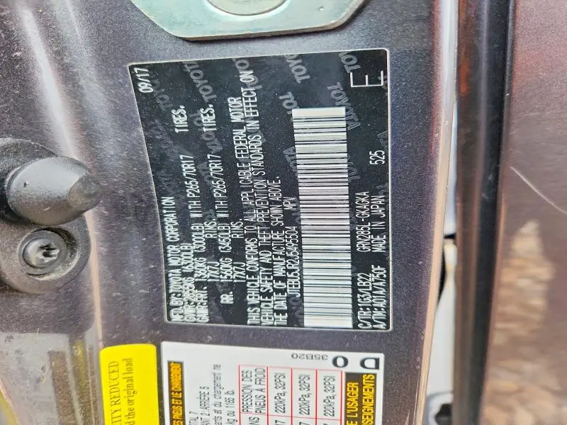 2018 TOYOTA 4RUNNER SR5/SR5 PREMIUM  