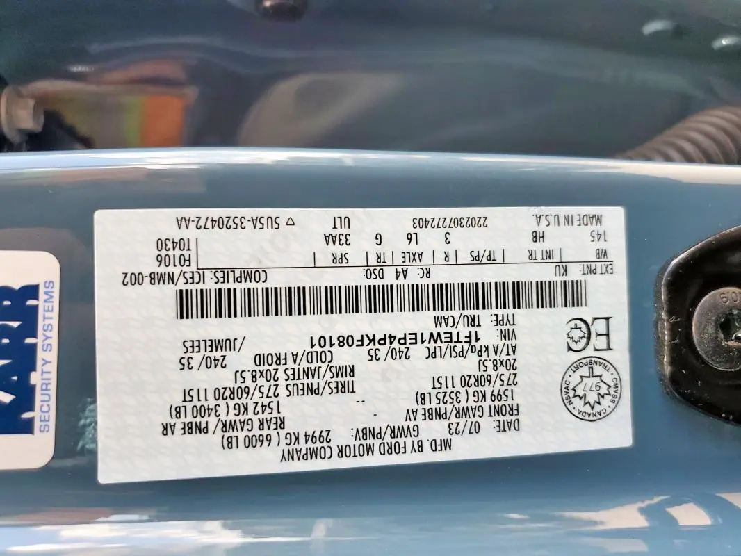 2023 FORD F150 SUPERCREW  