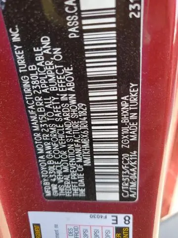 2018 TOYOTA C-HR XLE  