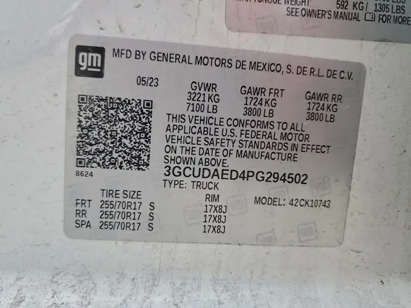 2023 CHEVROLET SILVERADO K1500  