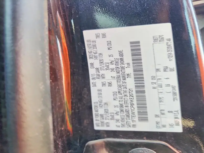 2015 FORD F150 SUPERCREW  