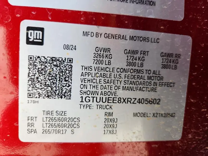 2024 GMC SIERRA K1500 AT4  