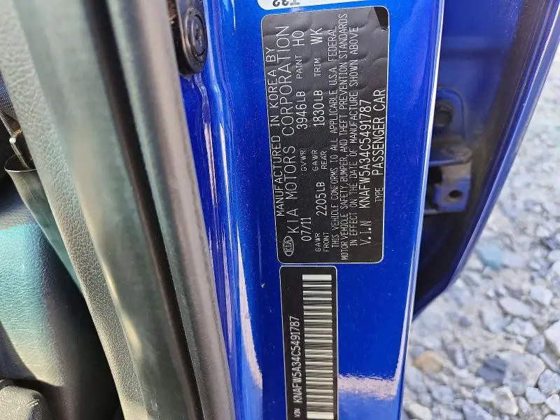 2012 KIA FORTE SX  