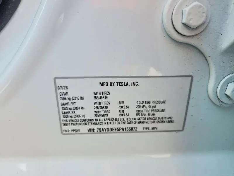 2023 TESLA MODEL Y   