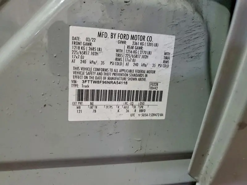 2022 FORD MAVERICK XL  