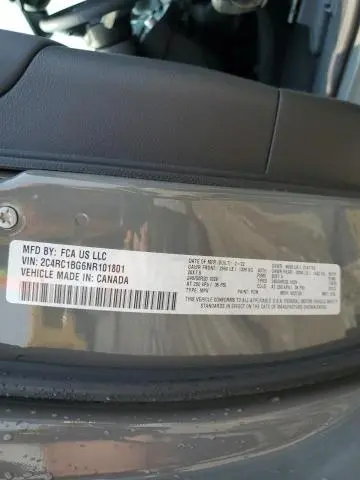 2022 CHRYSLER PACIFICA TOURING L  