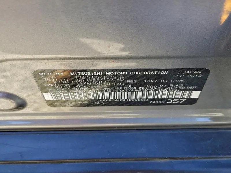 2020 MITSUBISHI OUTLANDER SPORT ES  