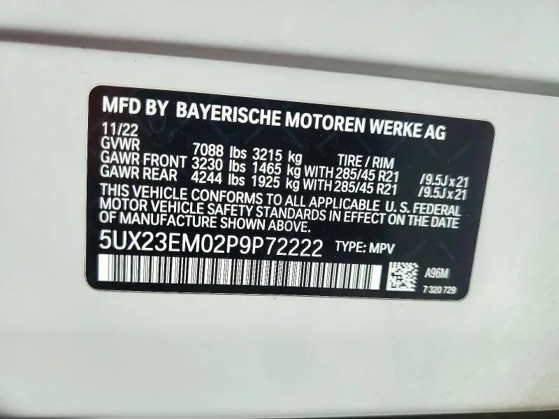 2023 BMW X7 XDRIVE40I  