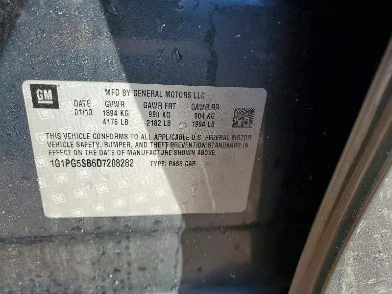 2013 CHEVROLET CRUZE LTZ  