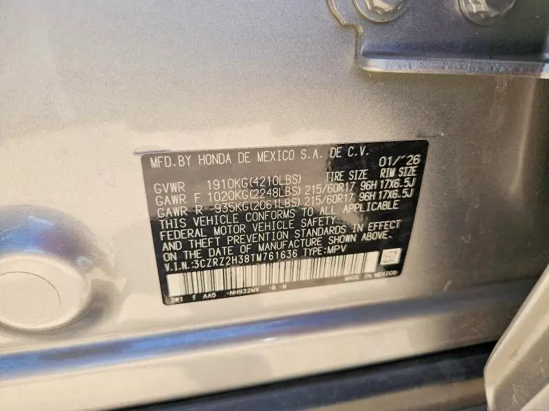 2026 HONDA HR-V LX  