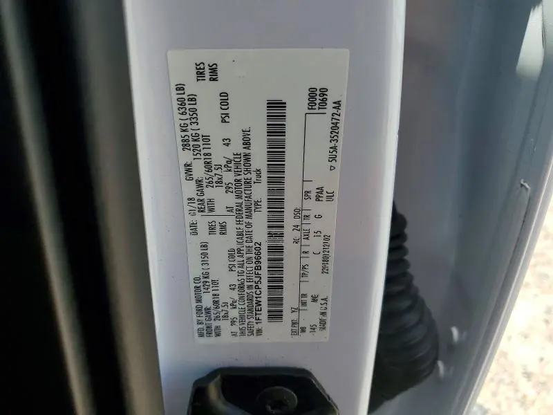 2018 FORD F150 SUPERCREW  