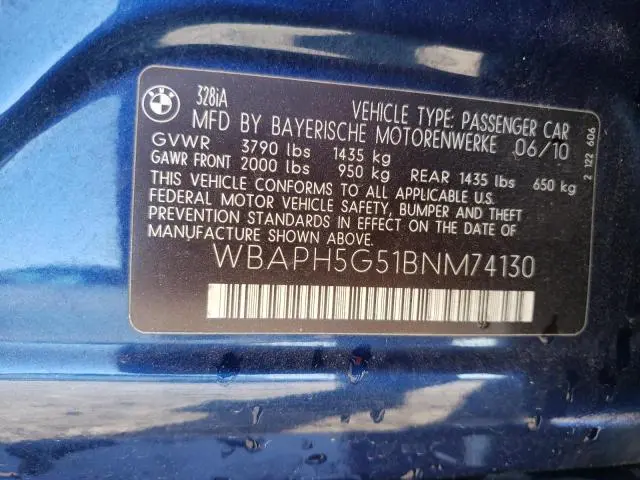 2011 BMW 328 I SULEV  