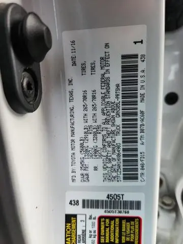 2017 TOYOTA TACOMA DOUBLE CAB  