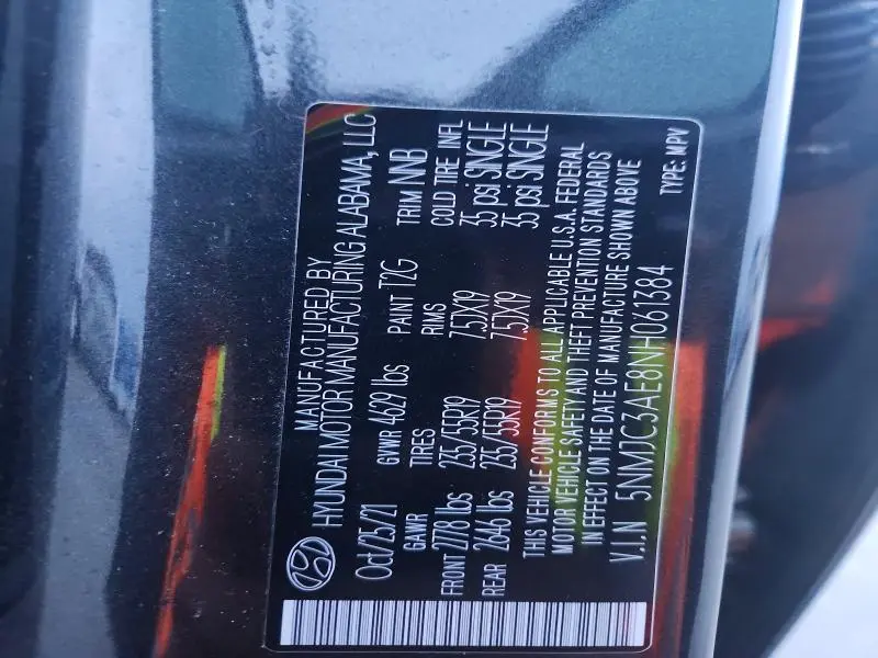 2022 HYUNDAI TUCSON SEL  