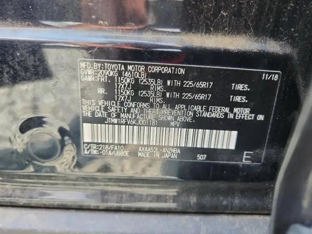 2019 TOYOTA RAV4 XLE  