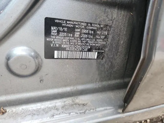 2017 HYUNDAI ELANTRA GT   