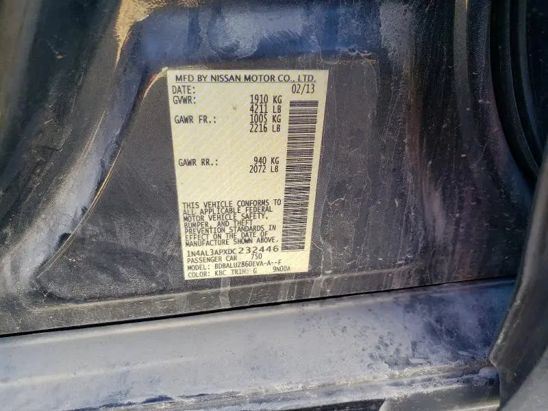 2013 NISSAN ALTIMA 2.5  