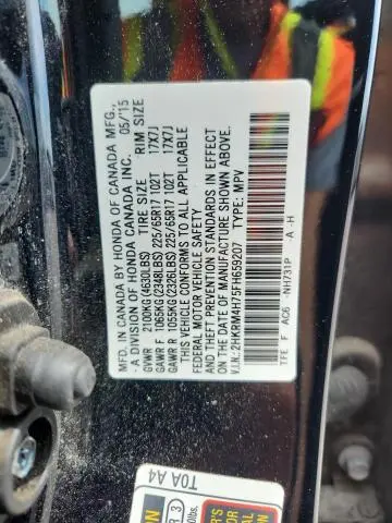 2015 HONDA CR-V EXL  