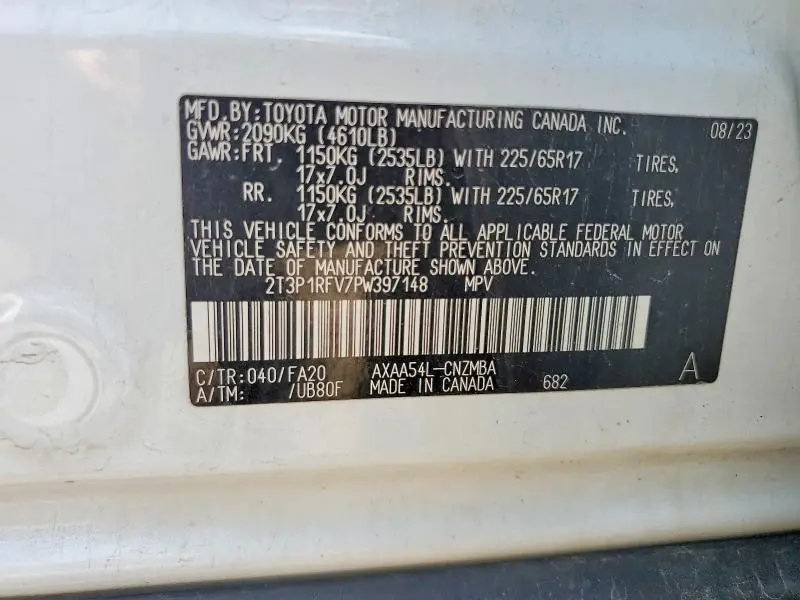 2023 TOYOTA RAV4 XLE  