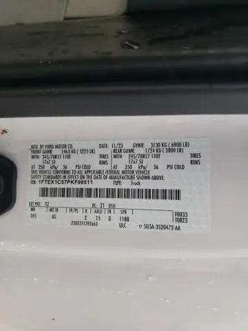 2023 FORD F150 SUPER CAB  