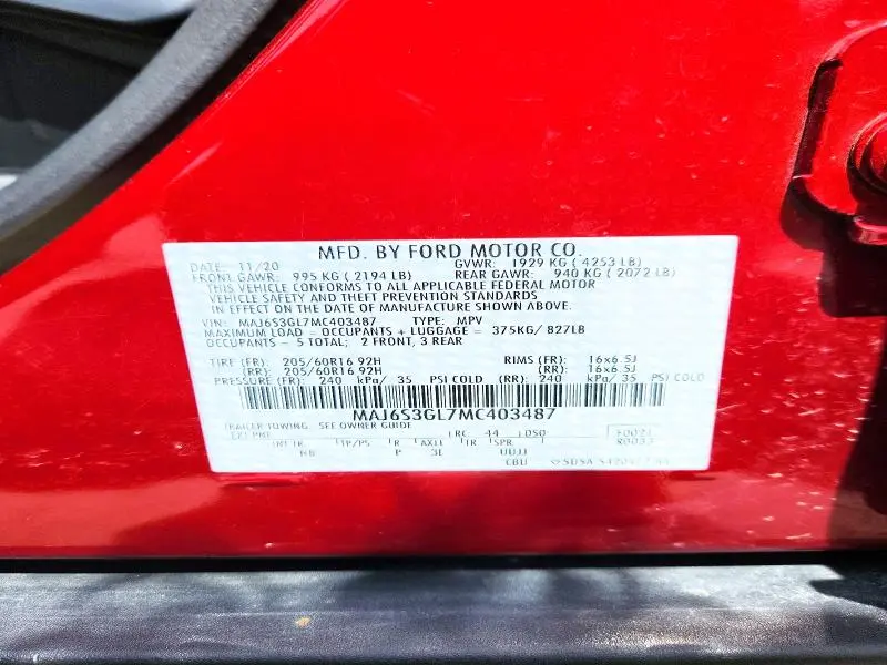 2021 FORD ECOSPORT SE  