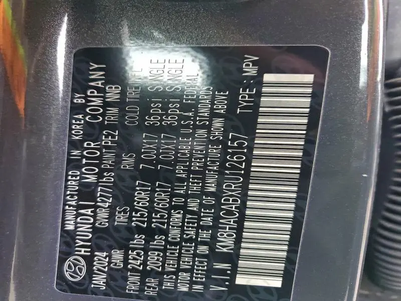 2024 HYUNDAI KONA SE  