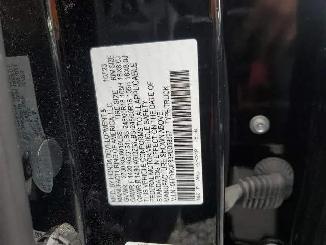 2023 HONDA RIDGELINE BLACK EDITION  