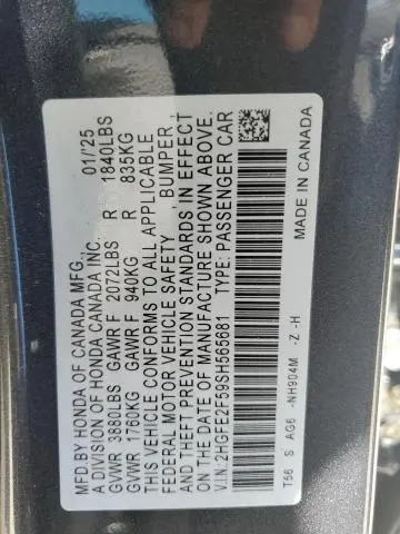 2025 HONDA CIVIC SPORT