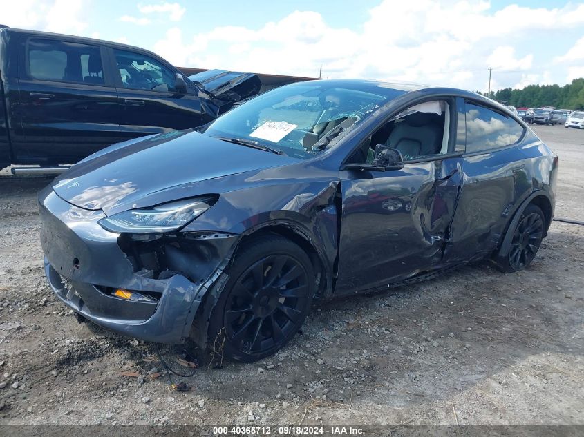 2022 TESLA MODEL Y LONG RANGE DUAL MOTOR ALL-WHEEL DRIVE