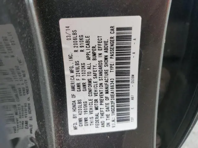 2014 HONDA ACCORD LX  