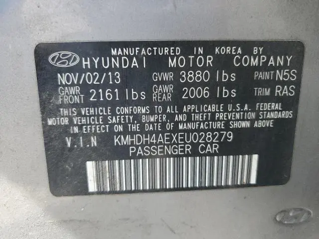 2014 HYUNDAI ELANTRA SE  