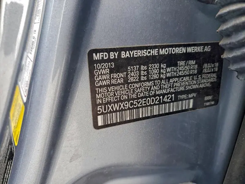 2014 BMW X3 XDRIVE28I  