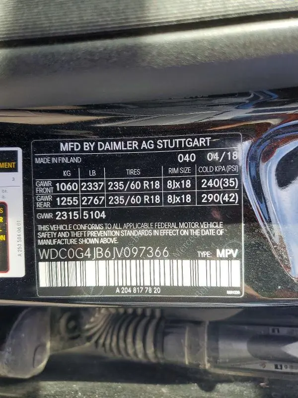 2018 MERCEDES-BENZ GLC 300  