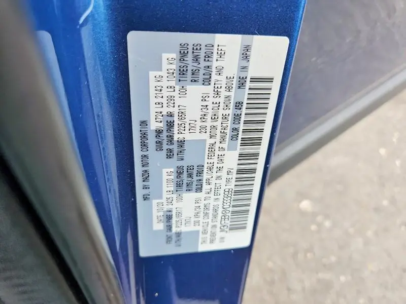 2021 MAZDA CX-5 SPORT  