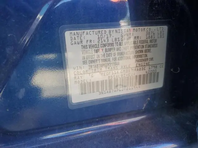 2018 NISSAN SENTRA S