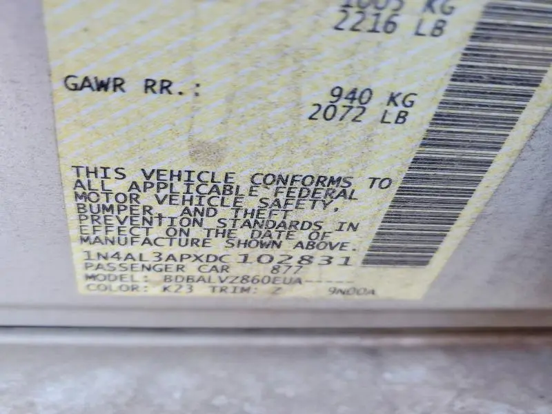 2013 NISSAN ALTIMA 2.5  