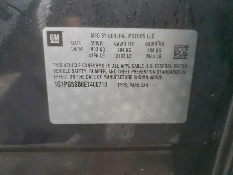 2014 CHEVROLET CRUZE LTZ  