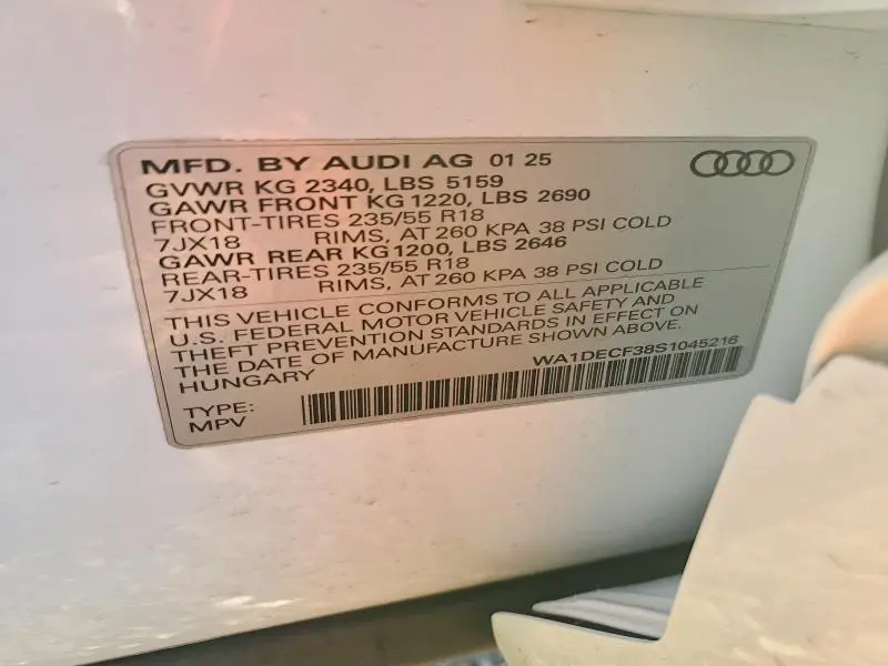 2025 AUDI Q3 PREMIUM S LINE 45  