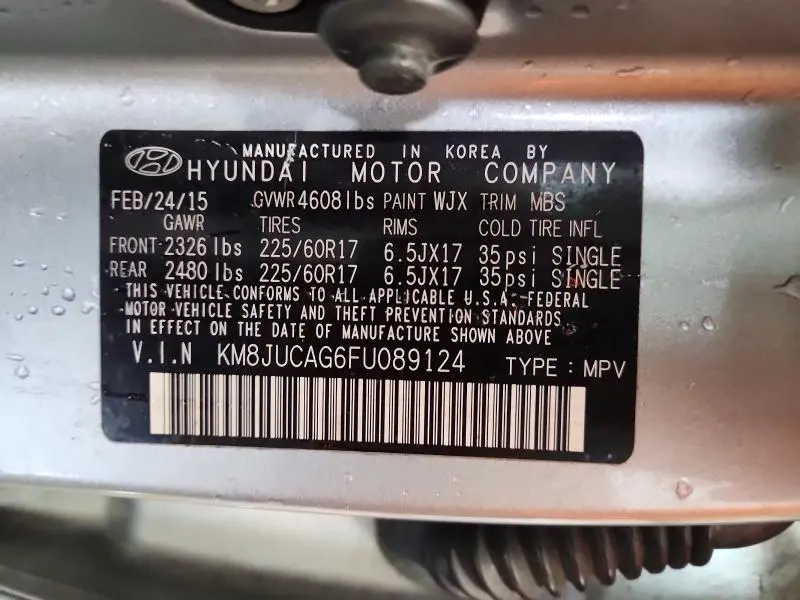 2015 HYUNDAI TUCSON SE  