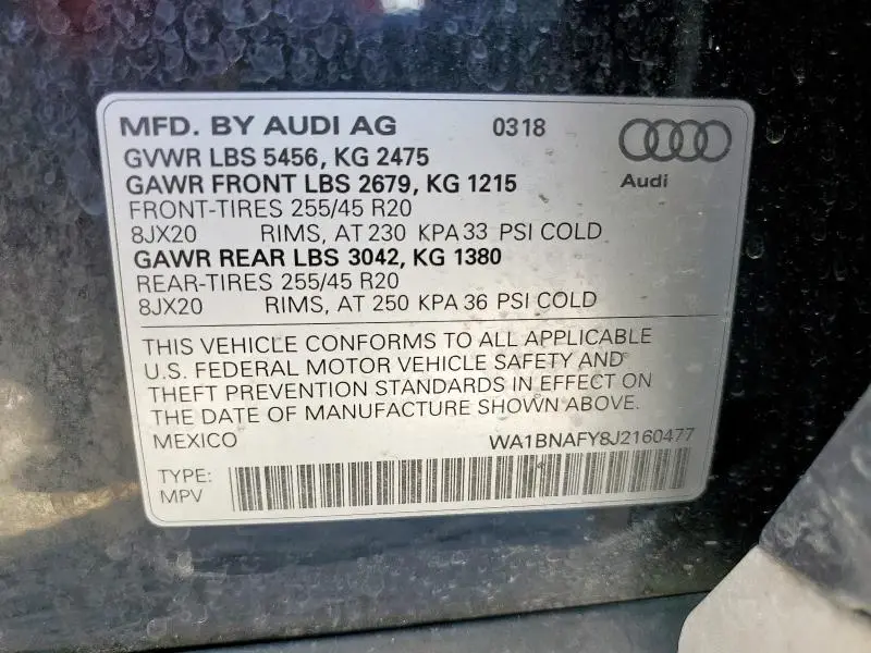 2018 AUDI Q5 PREMIUM PLUS  