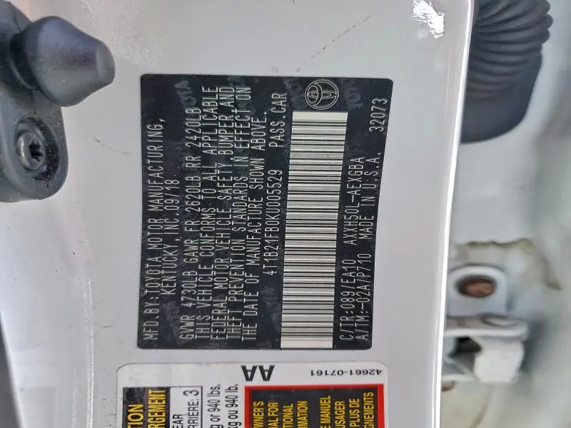 2019 TOYOTA AVALON XLE  