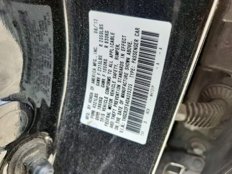 2013 HONDA ACCORD SPORT  