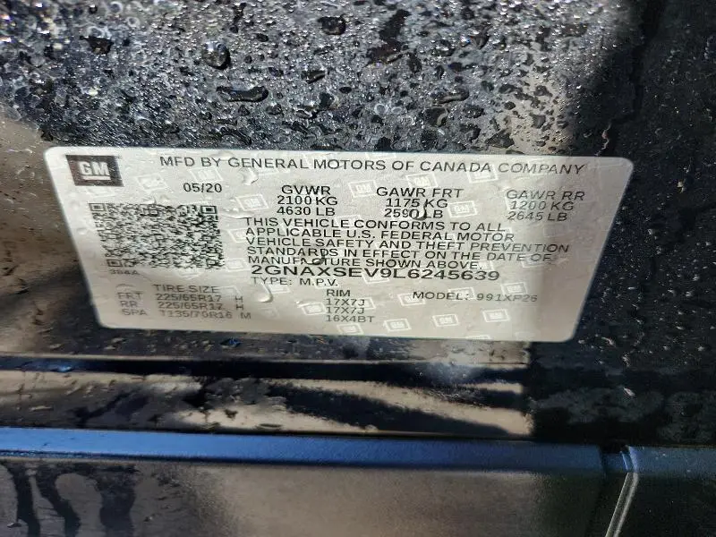 2020 CHEVROLET EQUINOX LS  