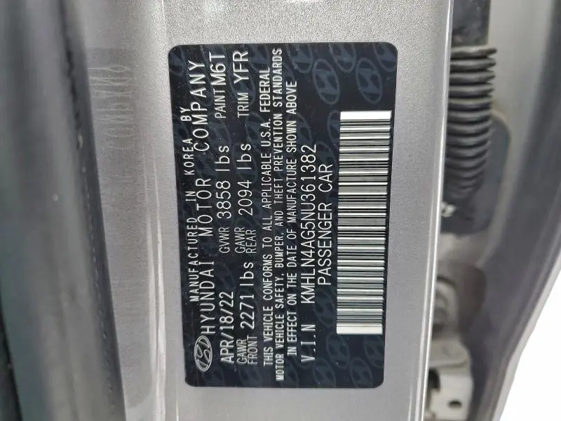 2022 HYUNDAI ELANTRA SEL  